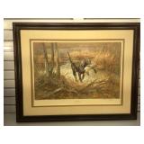 Framed and mated, pencil sign by Robert K.