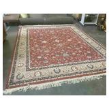 Hand-tied Wool Room Rug w/ Under Padding