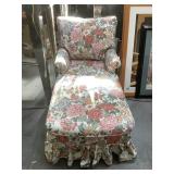 Floral chaise lounge