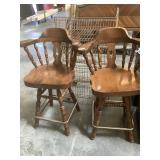 Vintage High Swivel Chairs