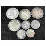 Bag Of Foreign Silver Coins, Tw 82.6g