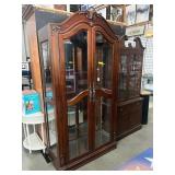 Curio Cabinet W/2-front Loader Doors, 3 Glass