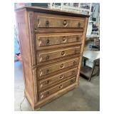 Tall Wood Organizer W/6 Drawers