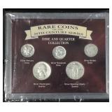 Rare Coins Of The 20th Century 3 Dimes & 2 Quarter