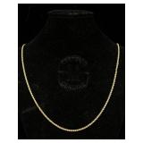 14k Gold Chain Necklace, Tw 5.7g, Sz 18in Long