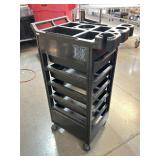 Rolling Barber Cart with 5 Drawers