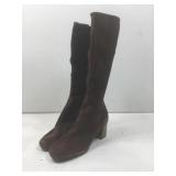 Vtg Battani Brown Suede Go-Go Boots. Sz 7-7.5.