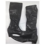 Vtg Custom Made Embossed Snakeskin Leather Knee
