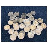 50 Loose 1954 Uncirculated Pennies