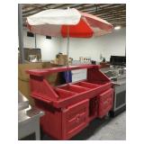 Cambro camcruiser rolling outdoor vending cart.