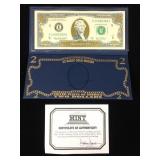 $2 Bill 22 Karat Gold Edition
