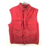 Polo by Ralph Lauren Red Cotton Hunting Vest. Sz