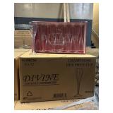 New Case 96pcs Plastic Champagne Glasses - 12 Per