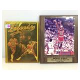 Michael Jordan Plaque and Magazine