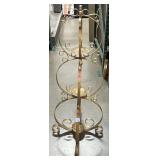 Vtg Metal 3-Tier Candle Stand - approx. 3.5ft