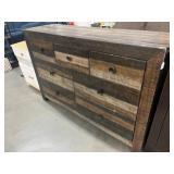 Wood Dresser W/6 Drawers