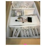 Box of electronic screens w/speakers and lithium