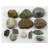 Rock collection. Assorted stones.