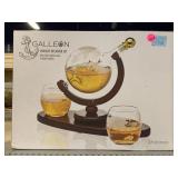 Galleon Whiskey Decanter Set in Box.