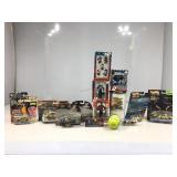 Sealed Nascar Dewalt shirt in cup, die cast cars,