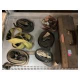 Craftsman tool case & assorted strap down straps