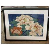 Decorative Floral print framed to 47x35
