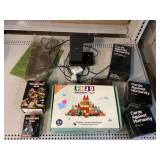 100pc Magnetic tiles, assorted cards, charging