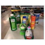 Assorted cleaning supplies & more