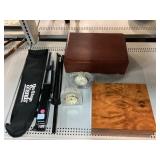 Desk clocks, wood chests and more.