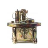 Musical Metal decorative figure. Plays Oh what a
