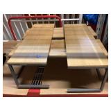 4 Desk top shelves, approx 12x35x12in