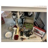 Assorted ashtrays, figures & more