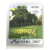 2007 Masters Badge Tiger Woods 2nd Place
