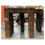 2 Wicker Hanging Shelves.