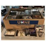 Large box music CDs.