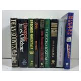Assorted books.
