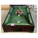 Tabletop Pool Table with Accessories.