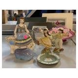 Wedgwood ashtray, collectible figurines and  art