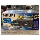 Phillips audio cd writer 3 disc player CDR785 in