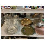 Glassware, jars, platters & assorted plate