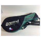 Prince racket tote bag with contents