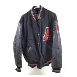 DeLong Letterman jacket with patches size XL
