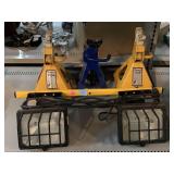 Jack stands and work lights.