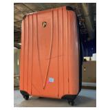 Lg orange travel suit case