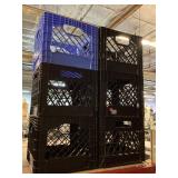 6 Plastic Milk crates