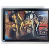 Salvador Dali print framed to 30x20