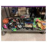 Funrise fire truck, velcro mits, Minecraft