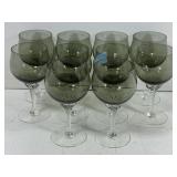 10 sasaki coronation wine glasses. Stemware