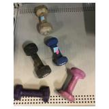 Assorted hand weights