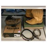 Keen alligator cowboy boots, Brahma work boots &